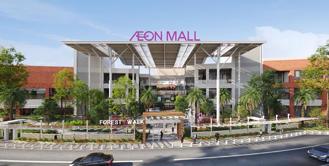 Tampak Depan Aeon Mall Deltamas