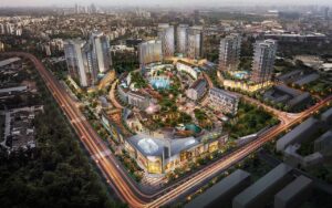 Gambar Kiara Artha Park Menggunakan Drone