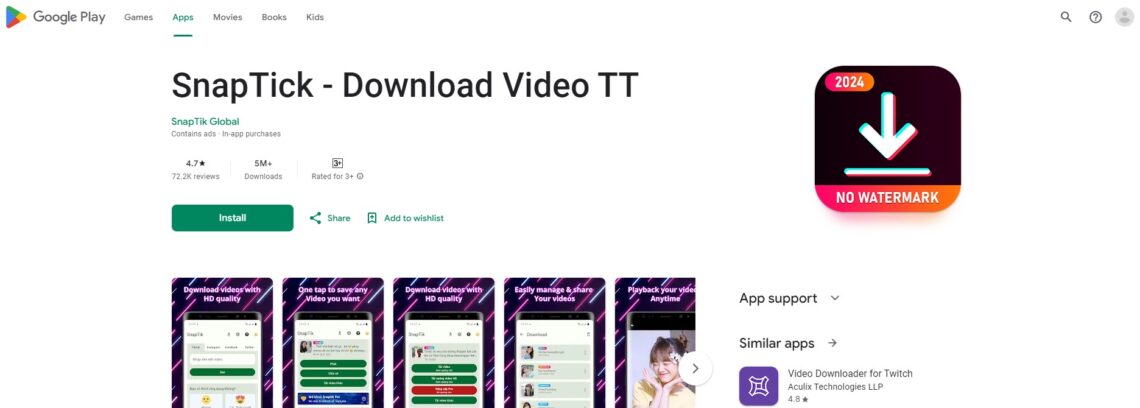 Snaptik Aplikasi Download Video Tiktok
