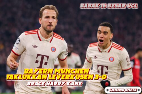 Bayern Munchen Taklukkan Leverkusen 3-0 di Leg I Babak 16 Besar UCL 24/25, Brace Harry Kane!
